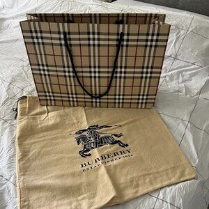 Burberry gift bag and dust bag